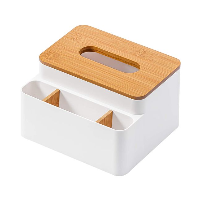 Astro Tissue Case, White, Approx. W 711-60 x D 6.4 x H 4.3 inches (18 x 16.2 x 10.8 cm), Tissue Box, Small Storage, Tabletop Storage