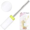 Professional Quality Ceramic White Large Barrel Bit Nail Drill Extra Fine Grit