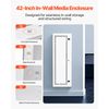 Structured Media Center Enclosure 42 in with Vented Hinged Door Cable