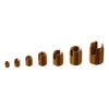 Nut Inserts,50Pcs M3 to M12 7 Sizes Self Tapping Inserts,Self Tapping Inserts Threaded Inserts Kit,Pressed Fit into Holes