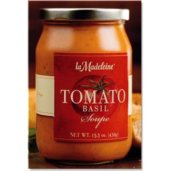 La Madeleine Tomato Basil Soup 15.5oz Glass Jar (Pack of 4) (Original)