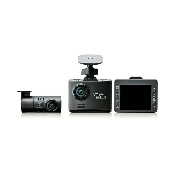 Yupiteru DRY-TW7650dP Dash Camera, Front and Rear 2 Cameras, 2 Megapixels (Front), FullHD, Diagonal (Front 160° Rear 150°), Wide Angle, LCD, SD Card Format Not Required, GPS, G Sensor (Impact