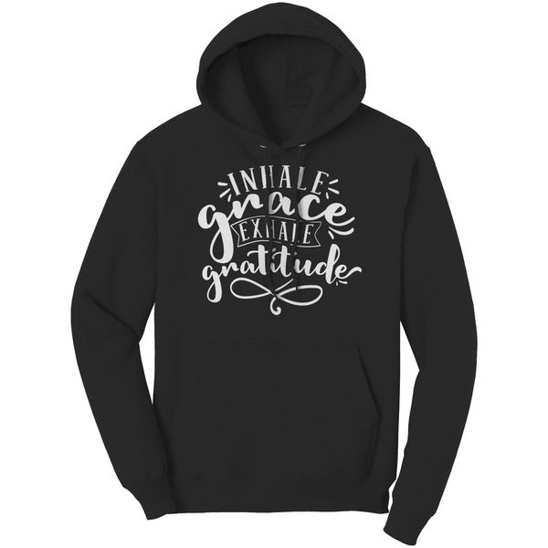 Graphic Hoodie Sweatshirt Hooded Shirt - Black / L