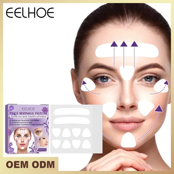 EELHOE Wrinkle Patch Glabella Forehead Eye Nasolabial Line Wrinkle Removal 1+1set/box 200pcs