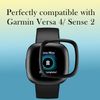 3 Pack for Fitbit Versa 4 / Fitbit Sense 2 Screen Protector, 3D Full Coverage, Ultra Clear Protective Film, Bubble-Free, Touch Sensitive, Anti-Scratch