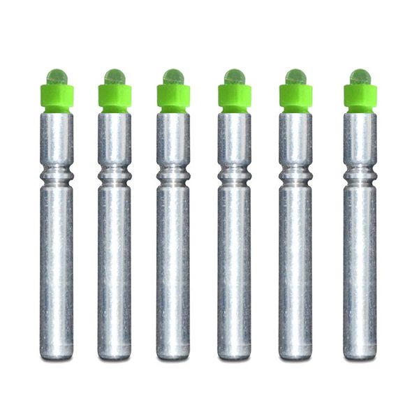 E-Arc 6PCS-LED Bobber Light Replacement Battery for Archery Nocks, Fishing (Green)