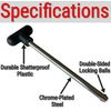 T - HANDLE Weight Stack Pin Universal Replacement - Heavy Duty - Rod Insert Gym