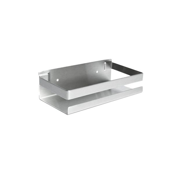 DOESS Küchenkorb – hängendes Küchenregal – Gewürzregal – Küchenschrank-Organizer – Gewürztopf-Rack – Gewürzhalter – Seifenpumpenregal – Wandregal – Gewürz-Organizer (Silber, 20 CM)