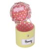 BUTTON IT- NEW FOR 2014 – Novelty Honey Pot Button Box with Coral Pink Polka Dot Lining