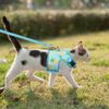 BINGPET Cat Harness - Mesh Dog Walking Harness with Adjustable Leash - Pineapple