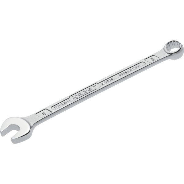 HAZET 600N-6 105 mm 12-Point Traction Profile Polished Head Combination Wrench - Chrome-Plated