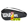Wilson Tennis Racket Cover & Tennis Ball Bundle (Multiple Options Available) (Performance BLX)
