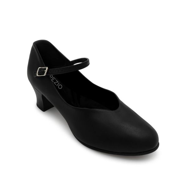 Capezio Women's Jr. Footlight Character Shoe,Black,7.5 M US