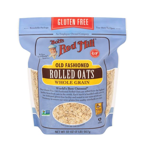 Bob's Red Mill Gluten Free Old Fashion Rolled Oats, 32-ounce