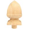 Jackson Woodturners Pine Square Acorn Newel Cap 90mm (Half)