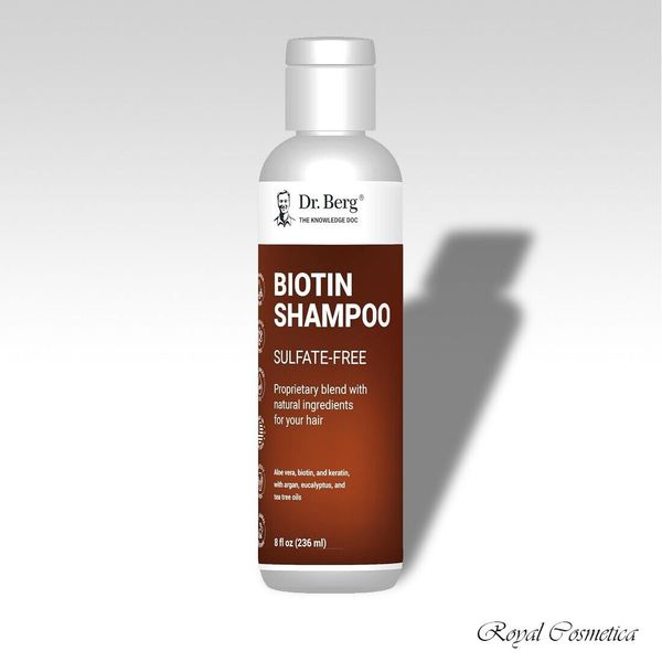 Dr. Berg Biotin Shampoo for Hair Growth & Hair Loss Organic Sulfate Paraben Free