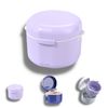 Archtypes Denture Case, Denture Cleaner, Retainer Case, Mouthpiece, Cleaning Case, Partial Denture Case (Purple)