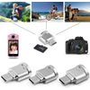 Micro SD Card Reader, USB C to SD Card Reader, Type C TF Memory OTG External Card Reader, USB OTG Card Reader for Laptops, and Type C Phones (SILVER)