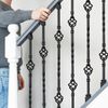 Matte Black "Enfield" Double Basket Stair Spindle - with Adjustable Rake Brackets
