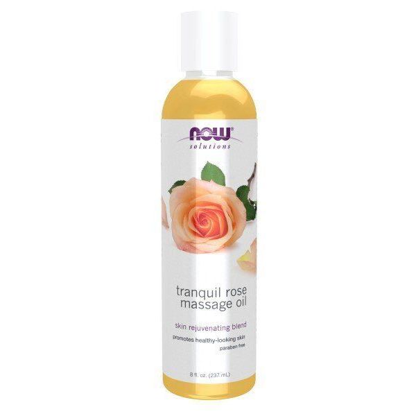 Now Foods Solutions Tranquil Rose Massage Oil 8 oz Oil