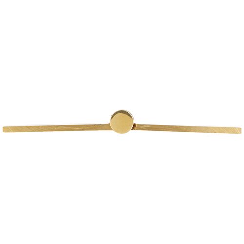 Baldwin 1051031INRP Non Removeble Square Ball Bearing Mortise Hinge, Pin Unlacquered Bright Brass