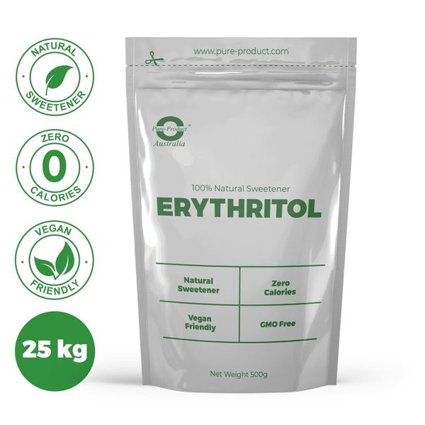 25KG Erythritol  100%  Natural Sweetener Healthy Alternative to Sugar.