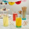 Comfy Package Kraft Paper Drinking Straws [200 Pack] 100% Biodegradable & Ink-Free