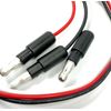 Pair 1-1/4" Dual Function Red LED Marker Light Mini Moon Chrome Bezel