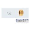 Kakudai 0666-20 Owl Nut for PVC Meters