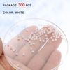 sourcing map 300pcs PP Plastic Bearing Balls 2.5mm Solid Plastic Balls, Precision Bearing Ball, White
