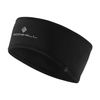 Ronhill Unisex Wind-block Headband, All Black, S M UK