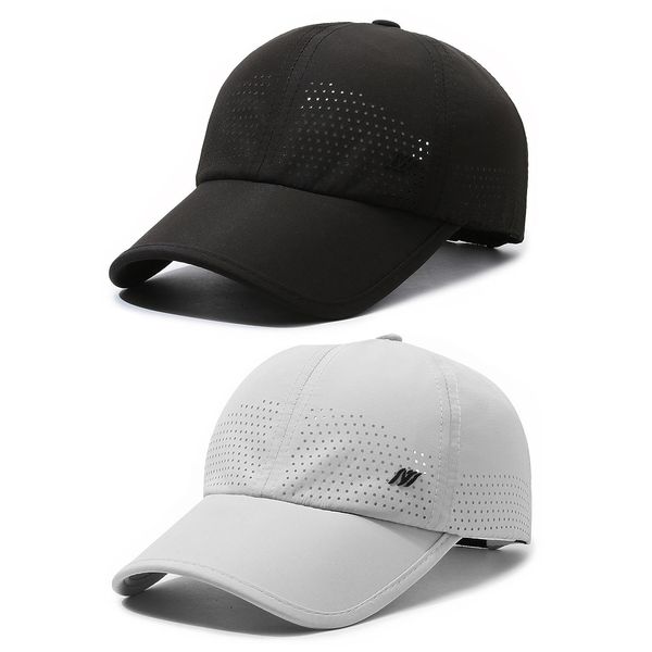 TAGVO Baseball Cap Damen Herren, Baseball Cap Damen Sommer Schnell Trocknende Masche Atmungsaktiv Basecap Outdoor Sonnenschutz Sommercap Unisex Einstellbare Baseballmütze Sportkappe