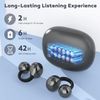 Clip on Earbuds, Open Ear Earbuds Wireless Bluetooth 5.4 with Mic, Open Ear  42H