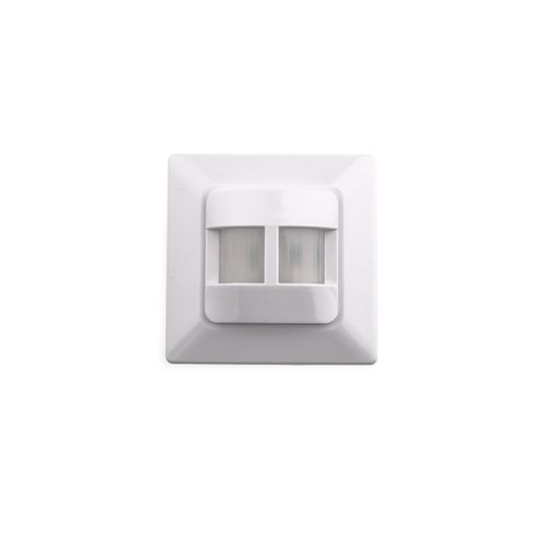 Huber Motion 180° Motion Detector, White, Recessed, Flush-Mounted, Energy-Efficient
