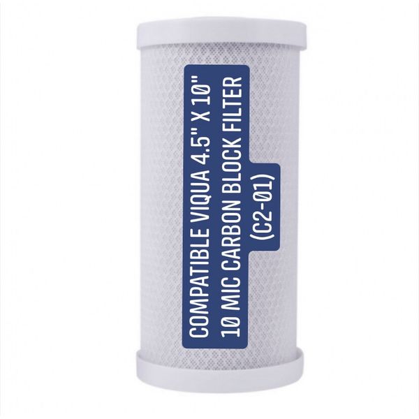 VIQUA 4.5" x 10" 10 Mic Carbon Block Filter (C2-01) Compatible