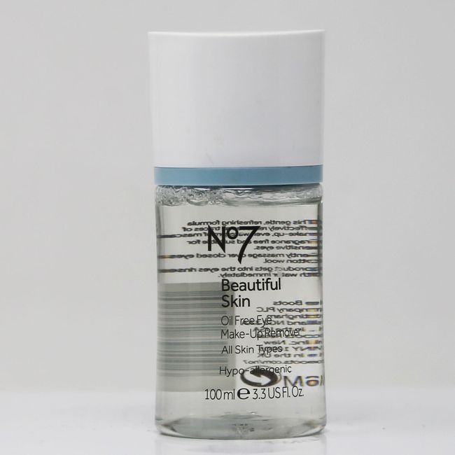 Boots No7 Beautiful Skin Oil Free Eye Make-Up Remover All Skin Types 100ml 3.3oz