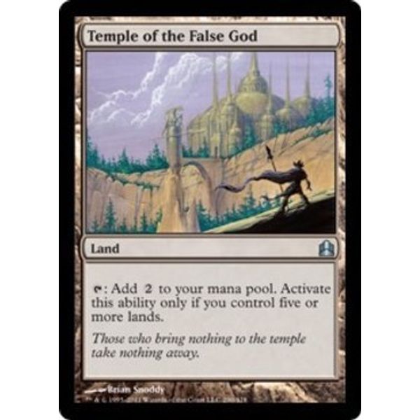Magic The Gathering - Temple of The False God - Commander