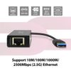 Vantec USB 3.0 To 2.5G Ethernet Adapter With USB HUB A Port