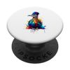 Bunter Splash Art Roadrunner Chaparral Bird PopSockets mit austauschbarem PopGrip