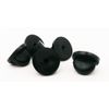 Black PVC Rubber Pin Backs Pack of 50