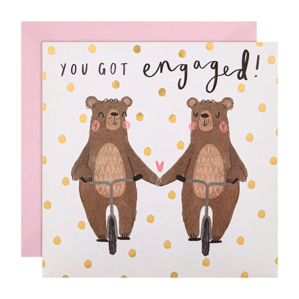 Hallmark Verlobungskarte – modernes süßes Design