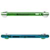 eXtremeRate Gradient Translucent Green Blue DIY Replacement Shell for Nintendo Switch Lite, NSL Handheld Controller Housing w/Screen Protector, Custom Case Cover for Nintendo Switch Lite