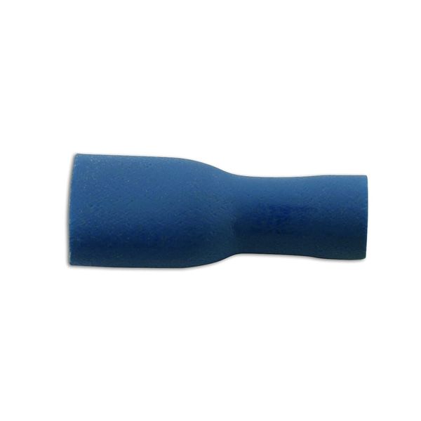 Connect 30173 Blue Female Fully Ins. Push-On 6.3mm 100pc