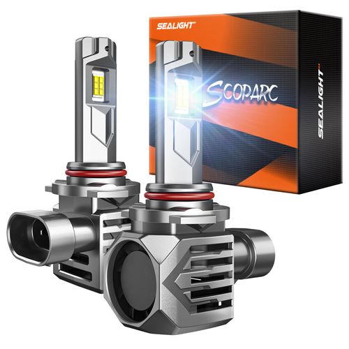 SEALIGHT 9006 Fog Lamps 60000LM 2025 Version Non-Polarity, 9006/HB4 Powersports Accessory Lights, Wireless Canbus Ready IP68, Pack of 2