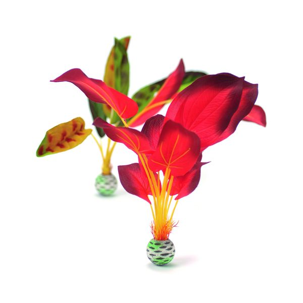 biOrb Silk Plant Set Large Green & red