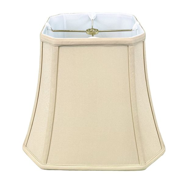 Royal Designs Square Cut Corner Bell Lamp Shade, Beige, 9 x 16 x 13