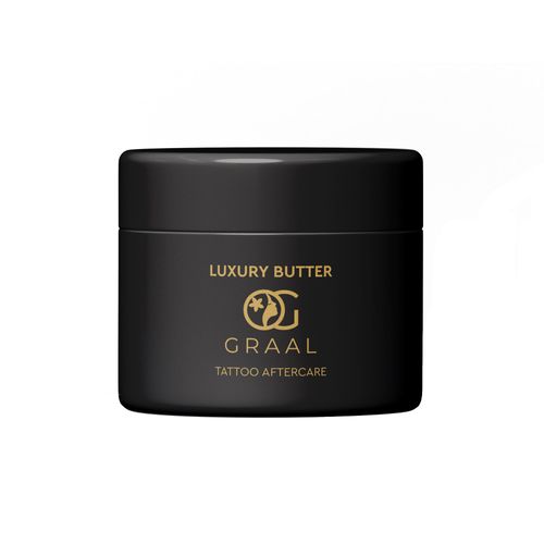 Crema Tatuaggi “Luxury Butter” Rivitalizzante Aftercare – Crema per Tatuaggi Idratante Veloce e Naturale – Burro Tattoo Protezione per Tatuaggi e Microblading, Cicatrizzante e Senza Petrolati