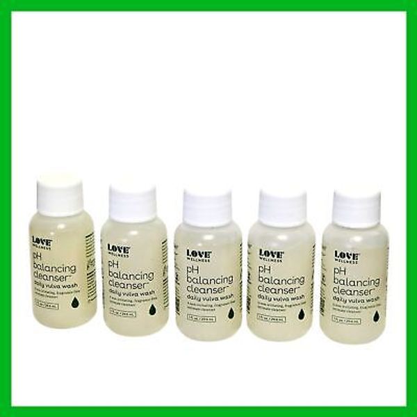 5 x Love Wellness Ph Balancing Cleanser Daily Vulva Wash 29.6mL / 1 oz