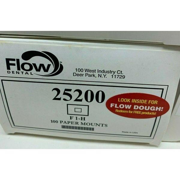 Flow X-Ray Corp 25200 Klear-Vue X-Ray Mounts 100/Pk 1H