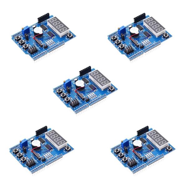 5pcs Mega2560 Multifunctional expansion board with button Digital tube buzzer DIY kit